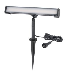 Gartus® Foco de pica de tierra LED orientable con pica de tierra 12VAC/DC 5,5W 3000K