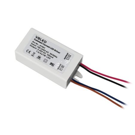 Bloc d'alimentation LED à courant constant 3-32V DC / 350mA 10W IP65