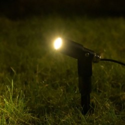 Faretto da giardino a LED "Flavius" 3W 3000K 12V Nero