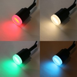 Set of 3 RGB+W LED Garden Light 1W 12V AC IP65