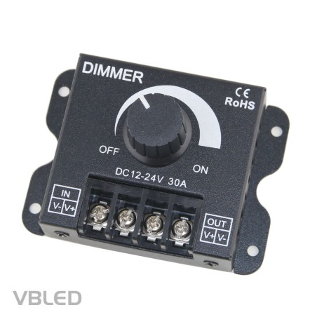 Dimmer rotativo a LED 12-24V DC 24A