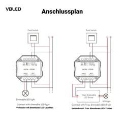 ZigBee controller 230V inbouw dimactor dimschakelaar max. 200W LED 400W halogeen