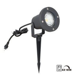 KIT of 3 5W LED Garden Spotlight IP65 12VAC EZDIM 3-Stage Dimmer 400Lumen 3000K