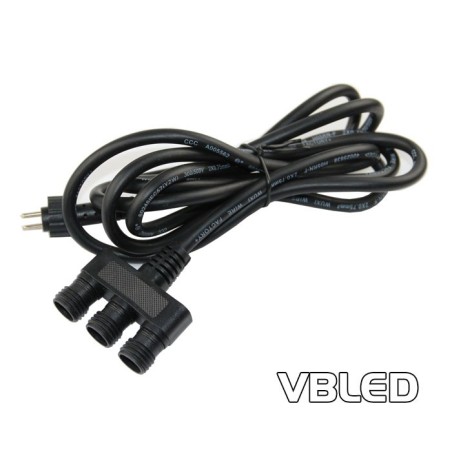 Cable de distribución Gartus de 3 vías 12 V para exteriores