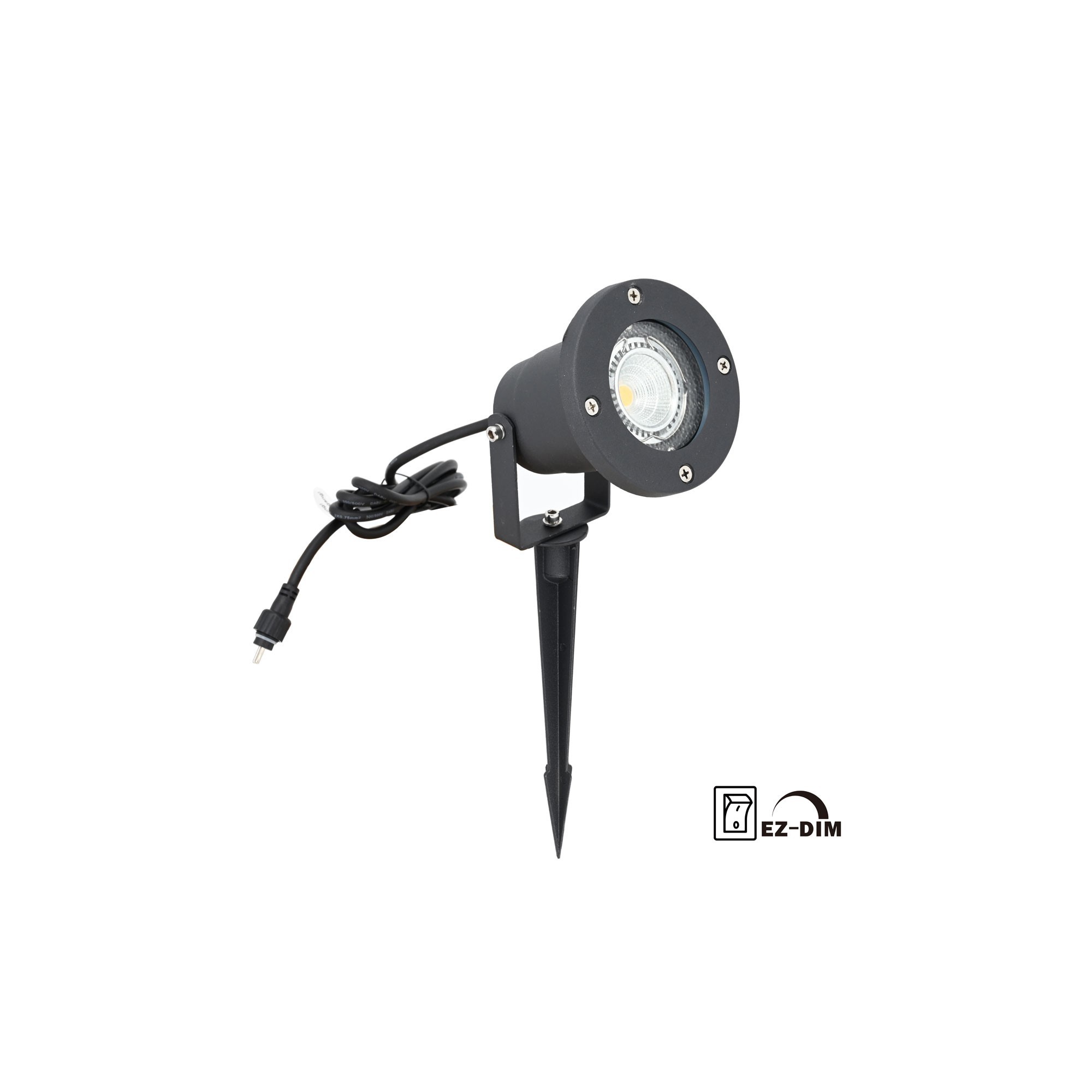 5W LED Garden Spotlight IP65 12VAC EZDIM 3-Stage Dimmer 400Lumen 3000K