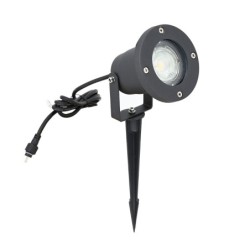 Garden floodlight set 12V AC IP65 incl. bulb 5W warm white and power supply unit