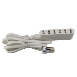 6-weg connector voor inbouw- en opbouwarmaturen 83025 + 83026