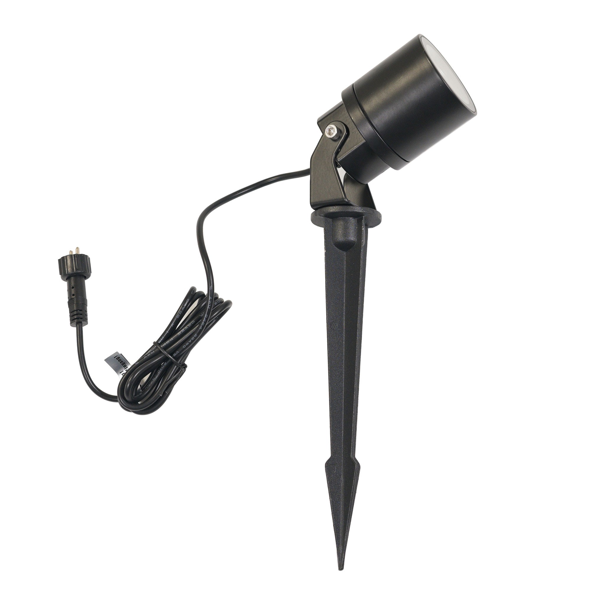 Foco de jardín negro con piqueta de tierra 12V incl. MR16 GU5.3 LED Spot 5W 3000K