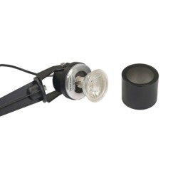 Foco de jardín negro con piqueta de tierra 12V incl. MR16 GU5.3 LED Spot 5W 3000K