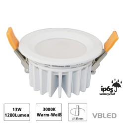 VBLED LED Einbauleuchte -  IP65 Wasserdicht - 13W - 230V