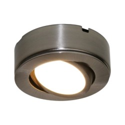 Set of 3 4W LED recessed and surface mounted luminaires swivelling IP20 12V 3000K warm white 175 lumen