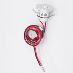 1W VBLED LED Mini Inbouwspot "ALDYNE" Zilver - 12VDC - IP65 - 3000K