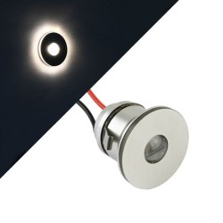 10er-Set 1W Mini LED Einbauspot Einbaustrahler warmweiß mit Netzteil