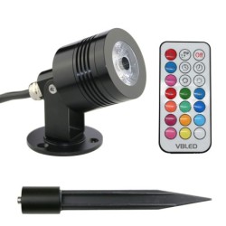 Foco de jardín GARTUS LED RGB+W 10W 12V IP65