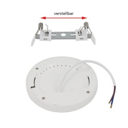 Pannello LED universale per montaggio a superficie/montaggio rotondo extra piatto 6,5W 3000K 420lm