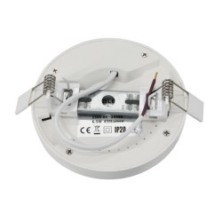 Universal LED Panel Surface Mount/Remount Round Extra Flat 6.5W 3000K 420lm