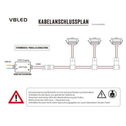 3W Mini Einbaustrahler Mini Spot "NOVOS"- 12V VDC - IP44 - 3000K leuchtet vorne & seitlich