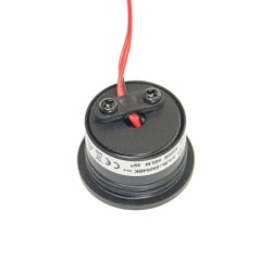 1W LED Mini Einbauspot - "FOCOS" Minispot - 12V DC - IP44 - 3000K - Schwenkbar - Schwarz