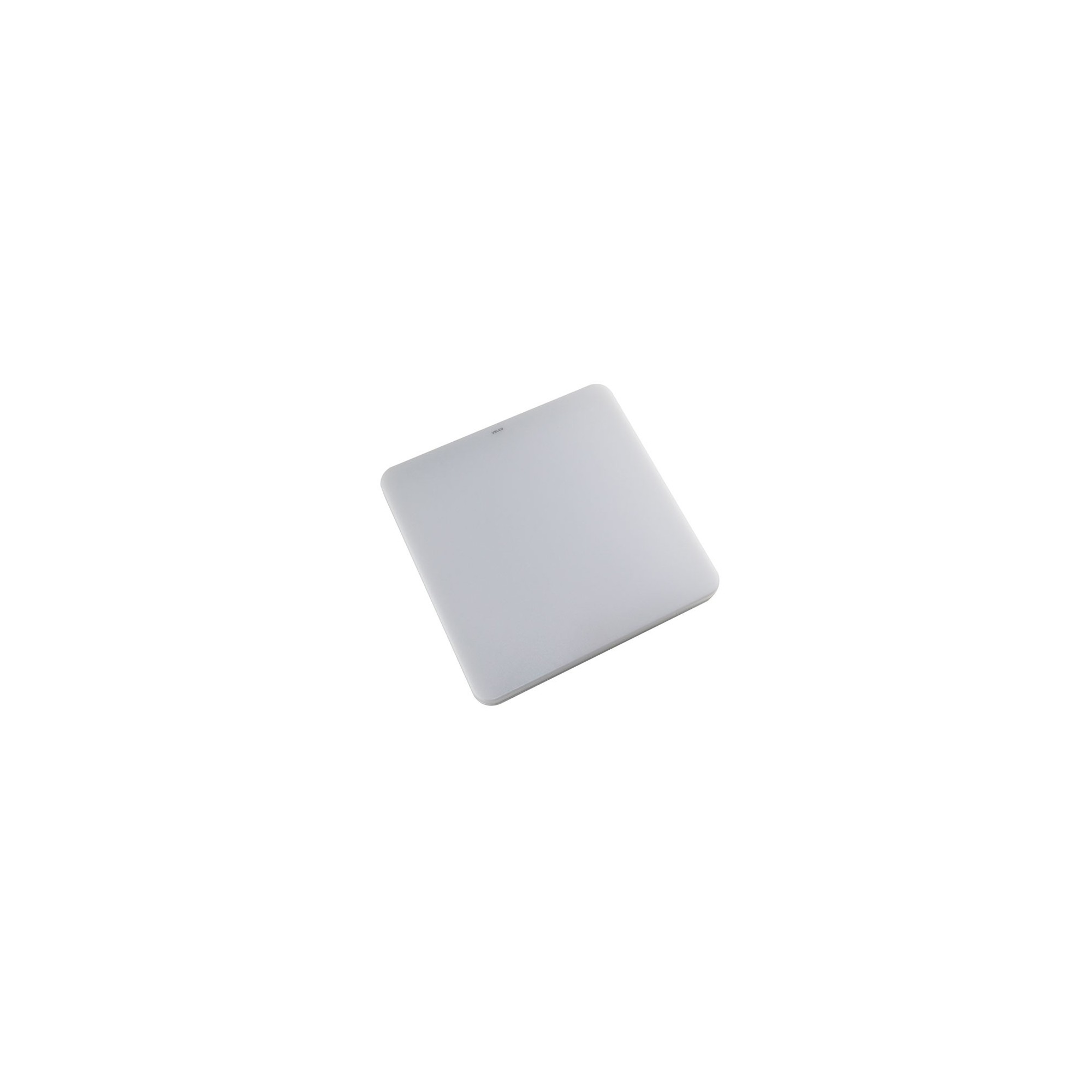 LED ceiling luminaire in aluminium with opal light emission 28W -square