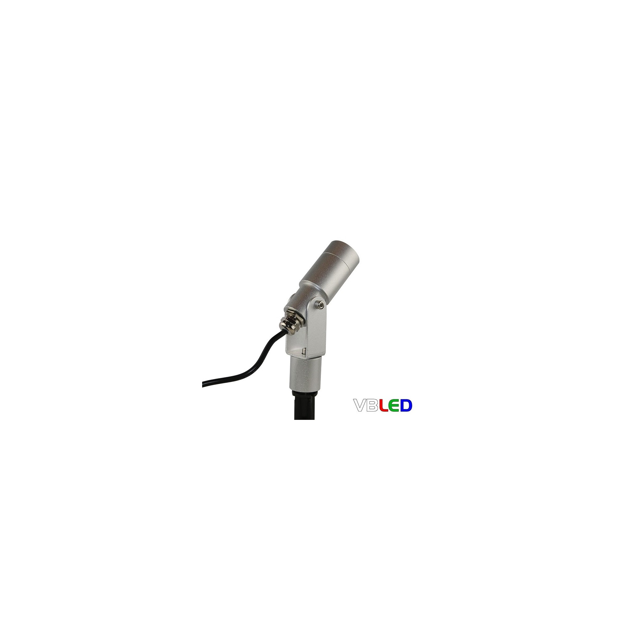 Faretto da giardino a LED "Flavius" 3W 3000K 12V Argento