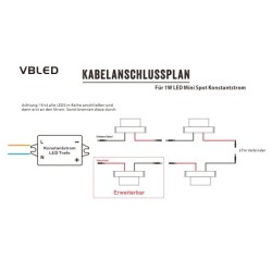 KIT di 4 - Faretti da superficie a LED da 1W "CYLINDRO" Spot da soffitto 3V 3000K