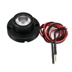 KIT van 6 - 1W LED opbouwspot "CYLINDRO" plafondspot zwart 3V 350 3000K