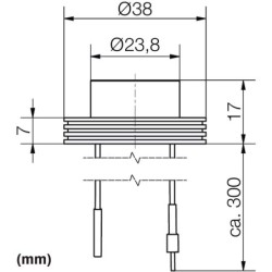 3er KIT  - 1W LED Aufbaustrahler "CYLINDRO" Decke 12VDC 3000K