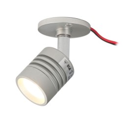 3pcs SET Mini LED ceiling spot 12VDC 3W 3000K "ESKINAR" swivelling with LED transformer