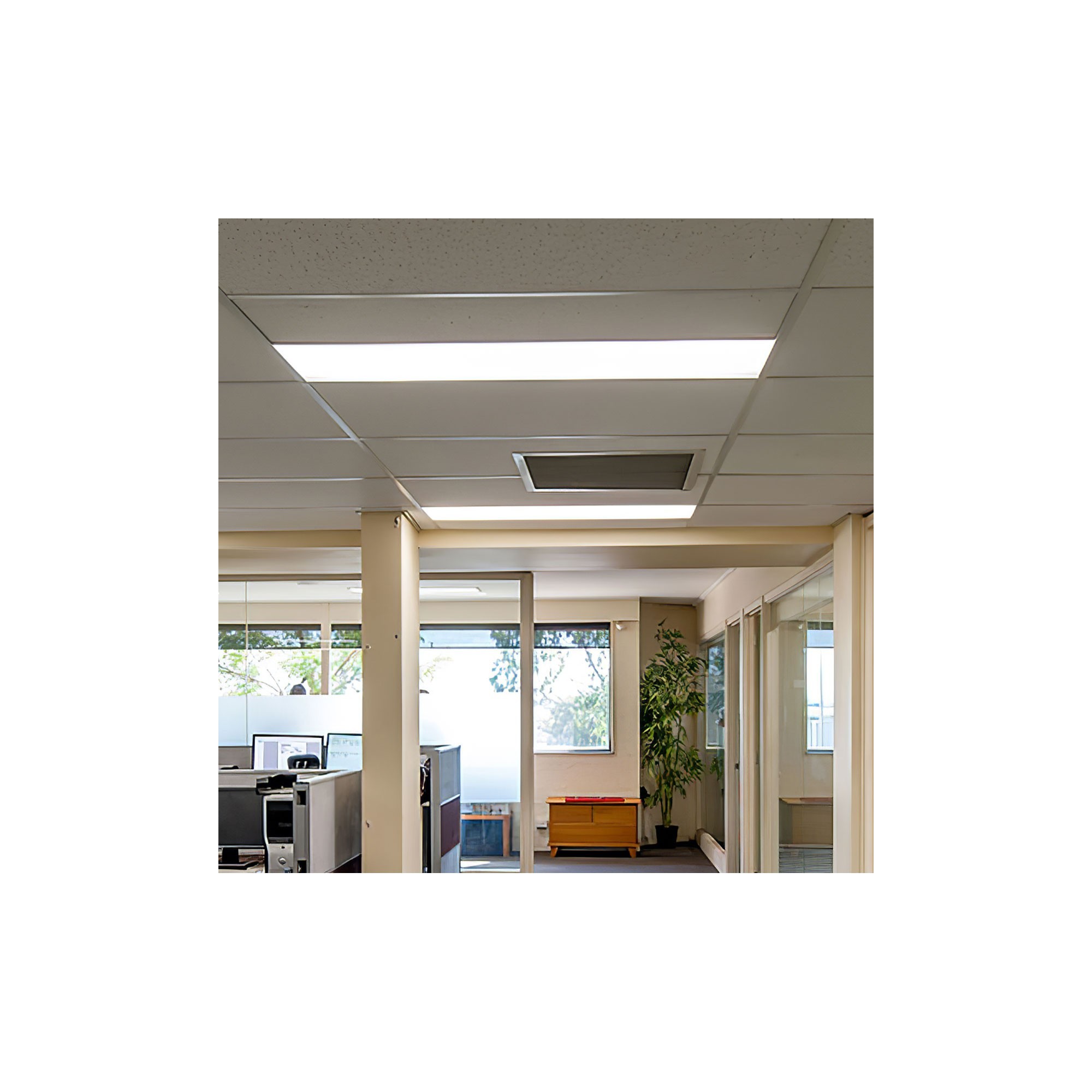 Diseño ultraplano Panel LED blanco 120 x 30cm, 4000K 36W