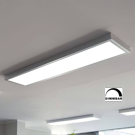 Pannello LED (295x1195x8mm) KIT dimmerabile incl. cornice per montaggio superficiale 36W 4000K Bianco neutro