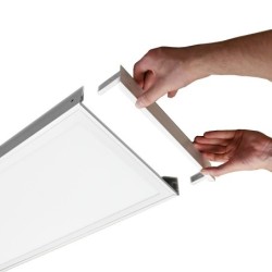 Panel LED (295x1195x8mm) KIT regulable incl. marco de montaje en superficie 36W 4000K Blanco neutro