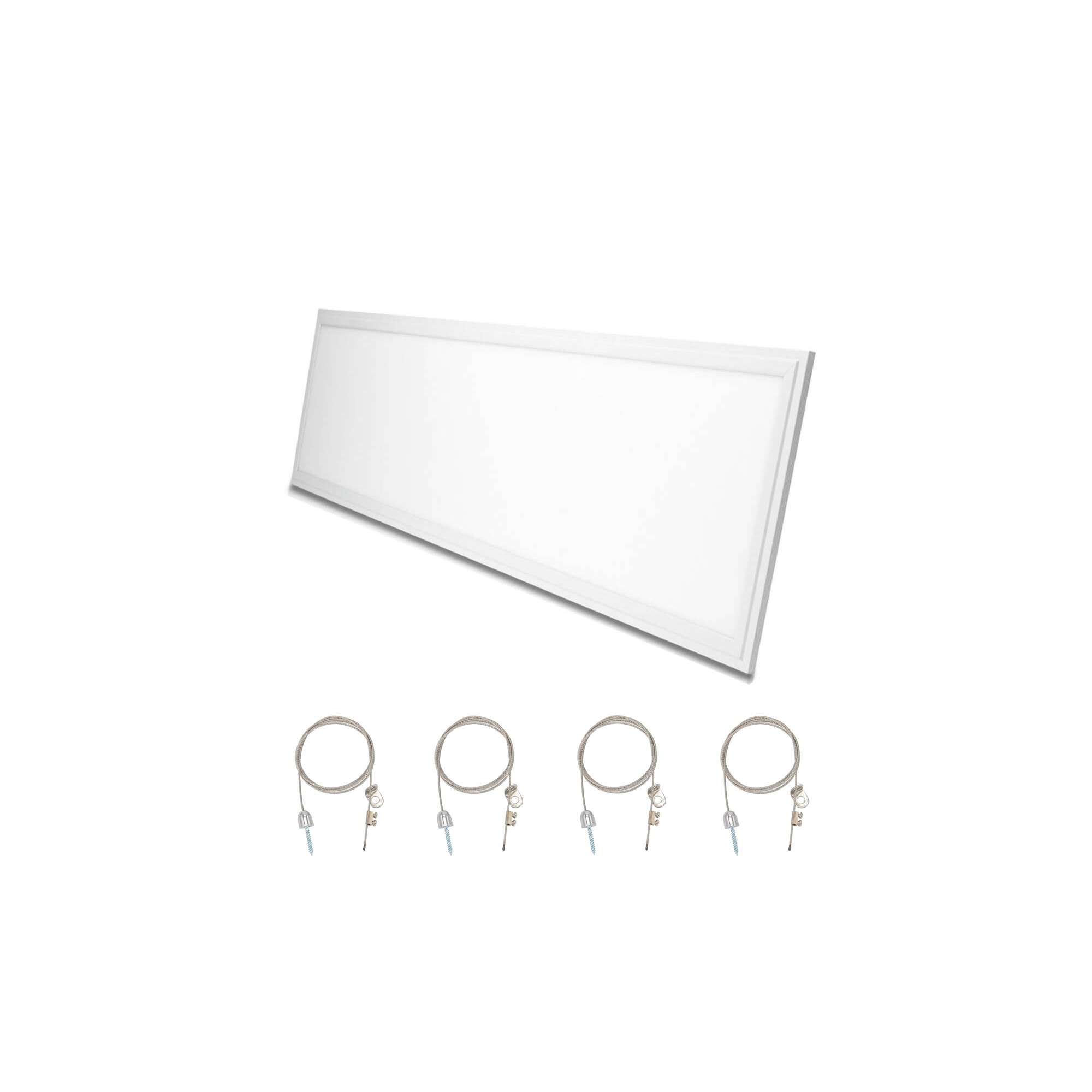 Diseño ultraplano Panel LED blanco 120 x 30cm, 4000K 36W Incluye suspensión por cable Set