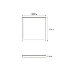 Mini LED Panel Under-Cabinet Luminaire 12VDC / 3.5W / 3000K Extra Flat