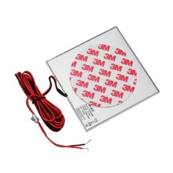 Juego de 3 LED Panel mini ultra planos de 3,5W 3000K con fuente de alimentación LED por radio y mando a distancia