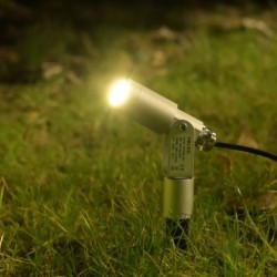 LED Garden Spotlight "Flavius" 3W 3000K 12V Silver