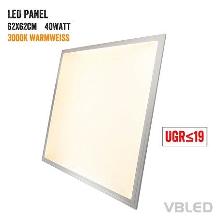 Panneau LED 620x620x11mm 40W 3000K