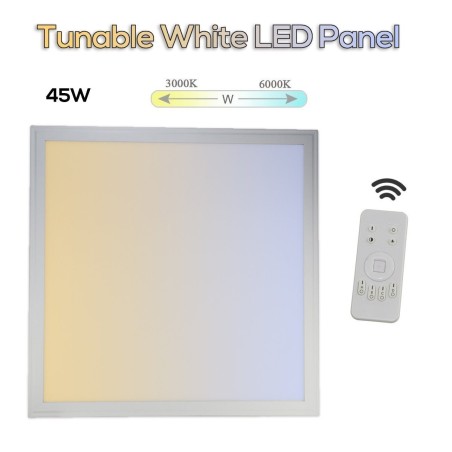 Pannello LED bianco sintonizzabile 45W 3000-6000 Kelvin Dimmerabile + Luce dinamica