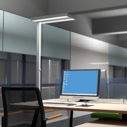 Office LED Floor Lamp 60W 4000K with Rotary Dimmer