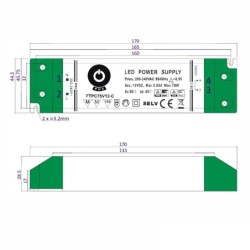 LED power supply unit constant voltage, 75W, 24 V DC, 3.13 A