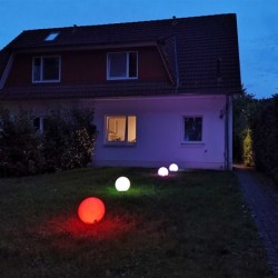 20CM RGB-WW Ball Kugelleuchte "NATARE" für Außen IP68 Wasserdicht (Netzteil separat erhältlich)