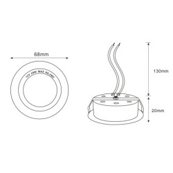 Meubel inbouwarmatuur geborsteld roestvrij staal 12V G4 Max 20W zonder lamp