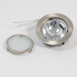 Furniture recessed luminaire brushed stainless steel 12V G4 Max 20W without bulb