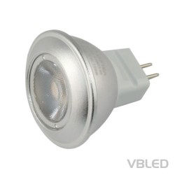 LED inbouwspotset incl. verlichting 1,8W, WW, 12V, MR11, GU4, snelsluiting, aluminium, draaibaar