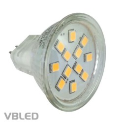 LED inbouwspotset incl. lamp 2W, WW, 12V DC, G4, snelsluiting, aluminium, draaibaar