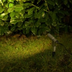 LED Garden Spotlight "Flavius" 3W 3000K 12V Silver