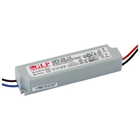 LED Constant Voltage Power Supply 24W 12V DC IP67 Waterproof