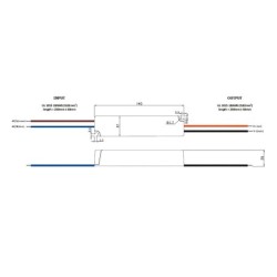 Fuente de alimentación de voltaje constante LED 24W 12V CC IP67 impermeable