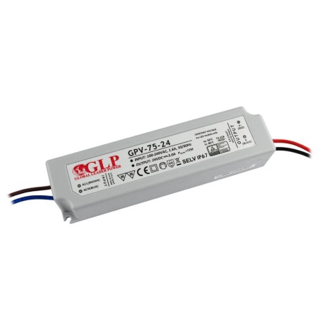 LED Constant Voltage Power Supply 72W 24V DC