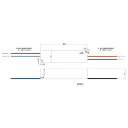 Alimentatore LED a tensione costante 72W 24V DC