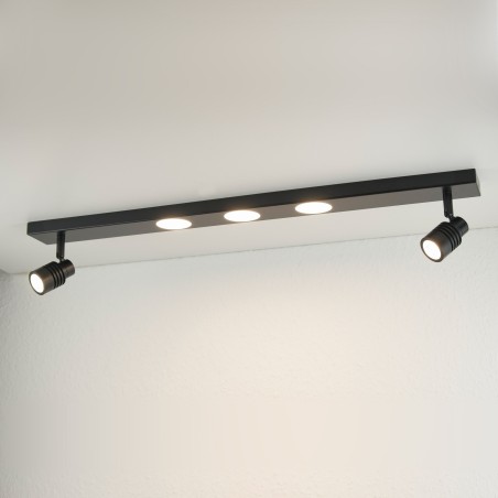 LED Ceiling Light Long Slim, 31W, 3000K, Black